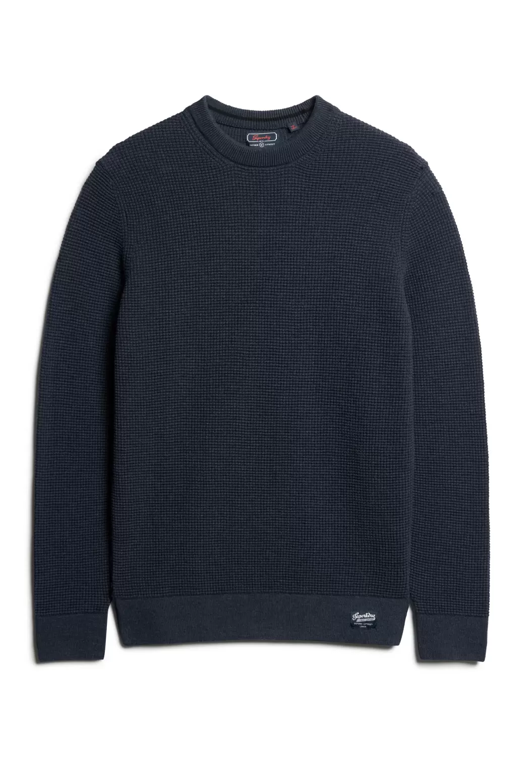 Strukturierter Strickpullover mit Rundhalsausschnitt