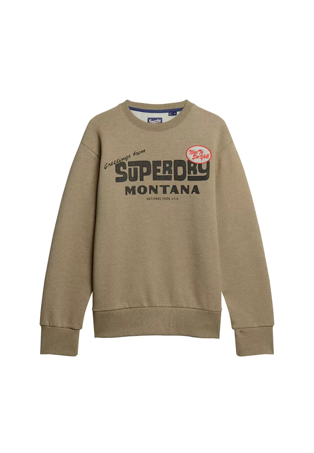 Travel Postcard Sweatshirt mit Rundhalsausschnitt und Grafik