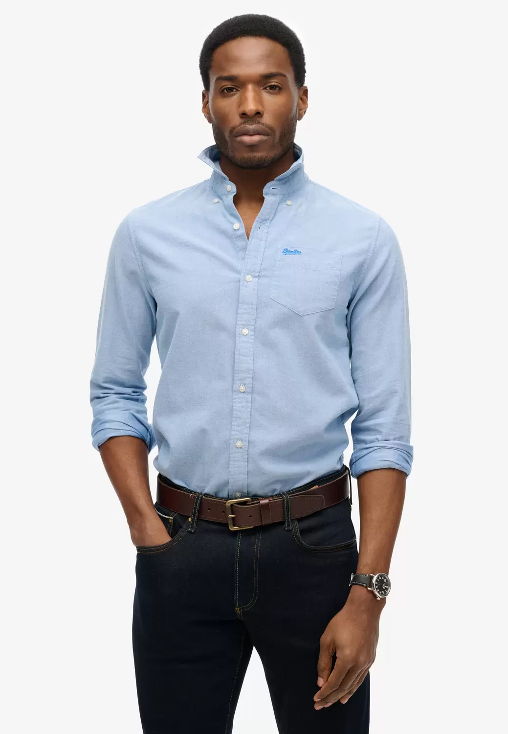 Langärmeliges Oxfordhemd