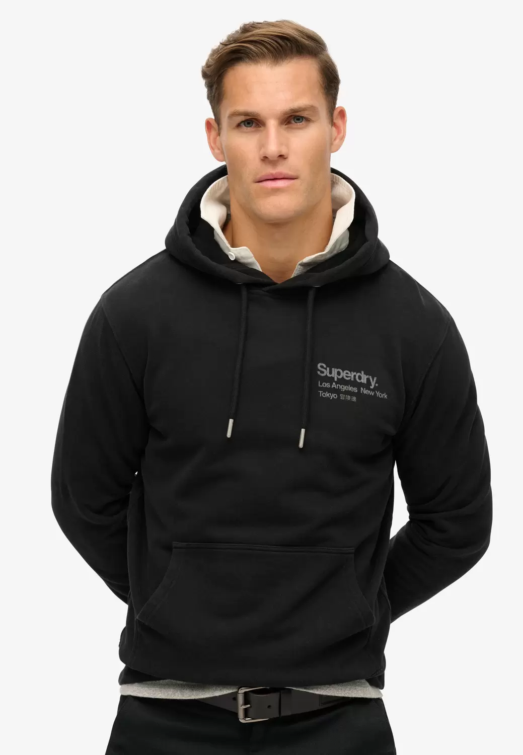 Core Logo City Hoodie mit lockerer Passform
