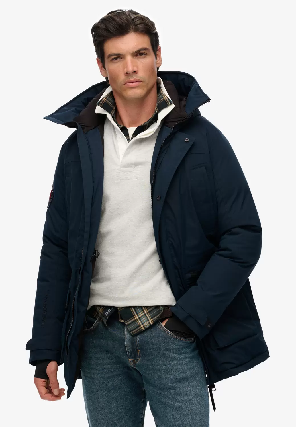 City Gepolsterter Parka Mantel