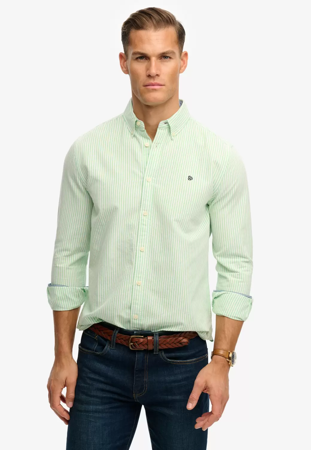 Oxford Preppy Langarmhemd