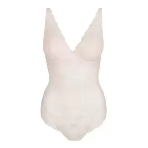 CYRILE crystal pink Unterlegter Tief dekol. Body