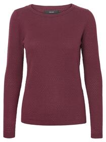 VMCARE STRUCTURE LS O-NECK BLOU NOOS