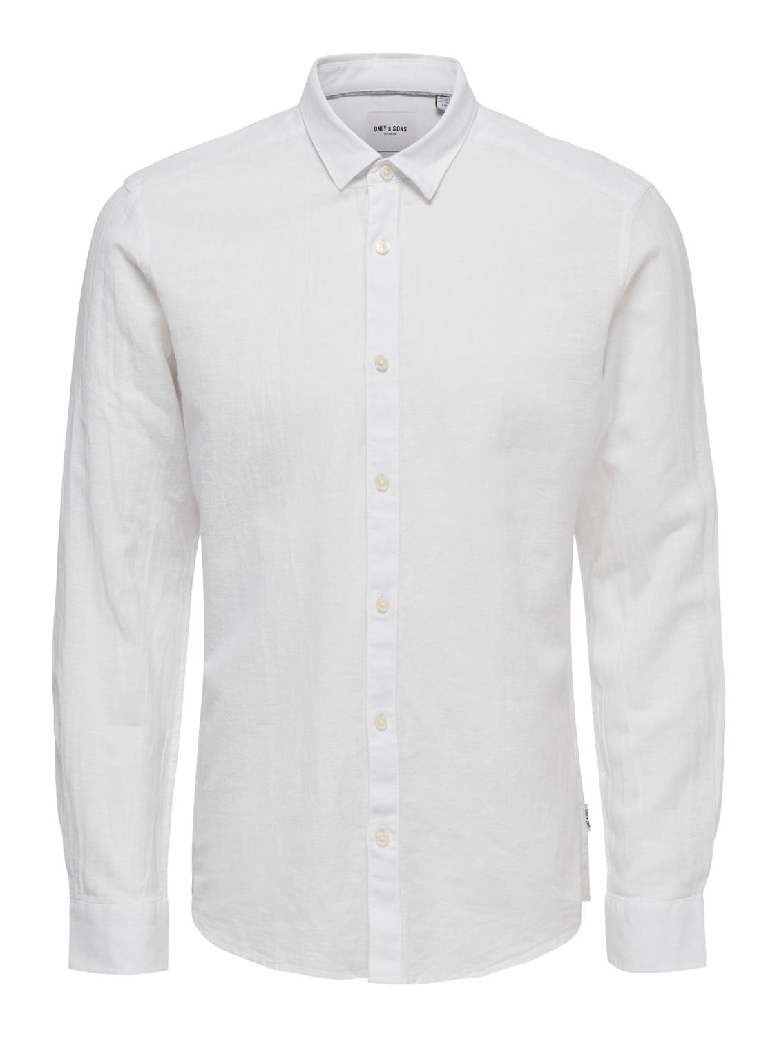 ONSCAIDEN LIFE LS SOLID LINEN BLEND male