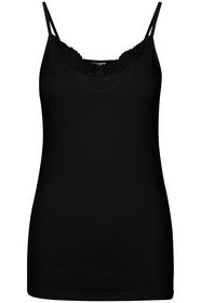 VMINGE LACE SINGLET NOOS, Black