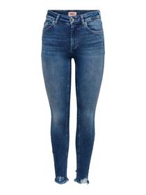 ONLBLUSH MIDSK ANKRAW REA12187 NOOS, Medium Blue Denim