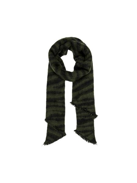 ONLNINA LIFE HEAVY FRINGE TIGER SCARF CC