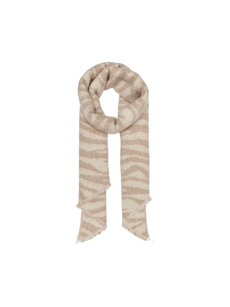 ONLNINA LIFE HEAVY FRINGE TIGER SCARF CC
