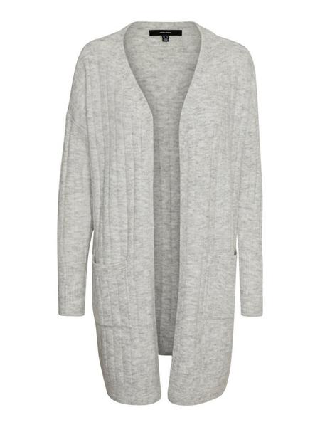 VMIVA LS OPEN RIB CARDIGAN COLOR