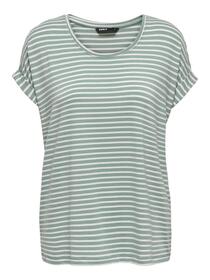 ONLMOSTER STRIPE S/S O-NECK TOP JRS NOOS
