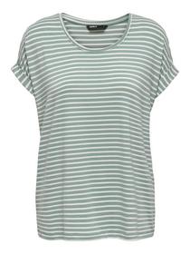 ONLMOSTER STRIPE S/S O-NECK TOP JRS NOOS