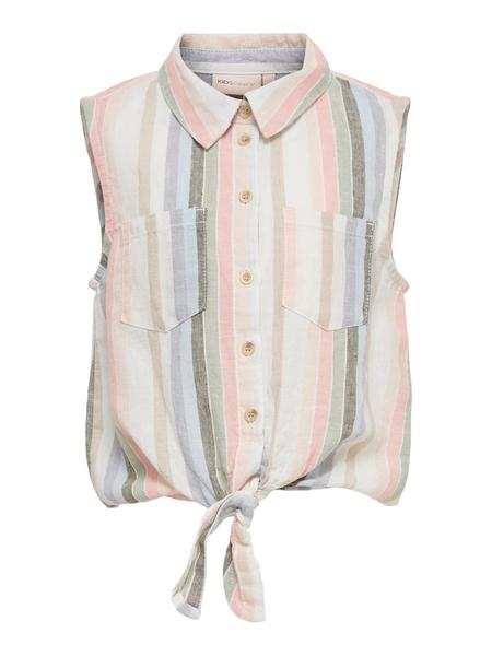 KONLECEY-STACY S/L STRIPE KNOT SHIRT PNT