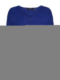 VMCREWLEFILE LS V-NECK BLOUSE NOOS