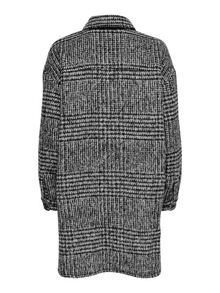 ONLSTORMY L/S LONG CHECK SHACKET CC PNT
