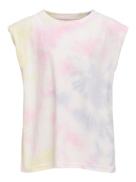 KONAMY PADDED SHOULDER TIE DYE S/L TEE