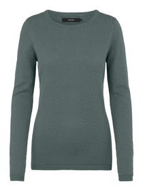 VMCARE STRUCTURE LS O-NECK BLOU NOOS