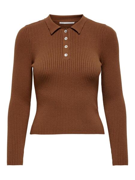 ONLSARAH L/S POLO SHIRT KNT