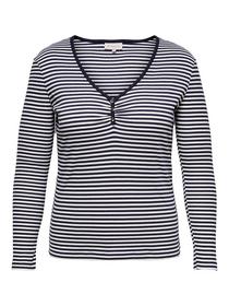 Damen Shirt CARTINE L/S PLACKET TOP JRS