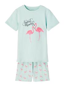 NKFNIGHTSET SS SHORTS FLAMINGO NOOS