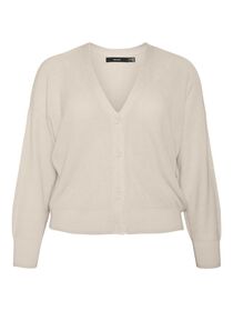 Damen Cardigan VMTULEX LS SHORT V-NECK CARD. CURVE