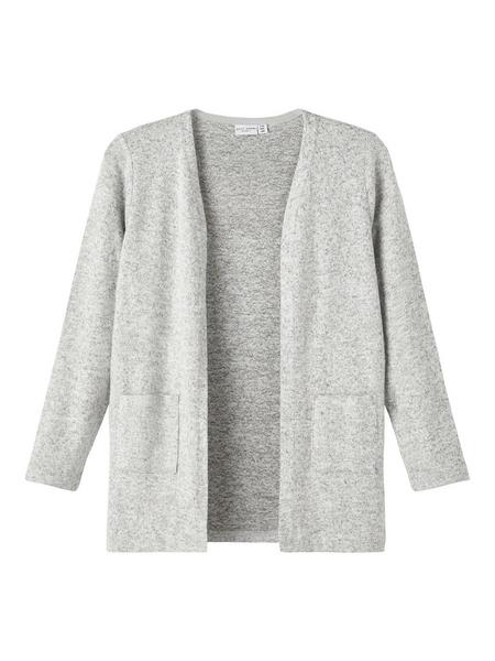 NKFVICTI LS KNIT CARD L NOOS - 179334/Grey Melange