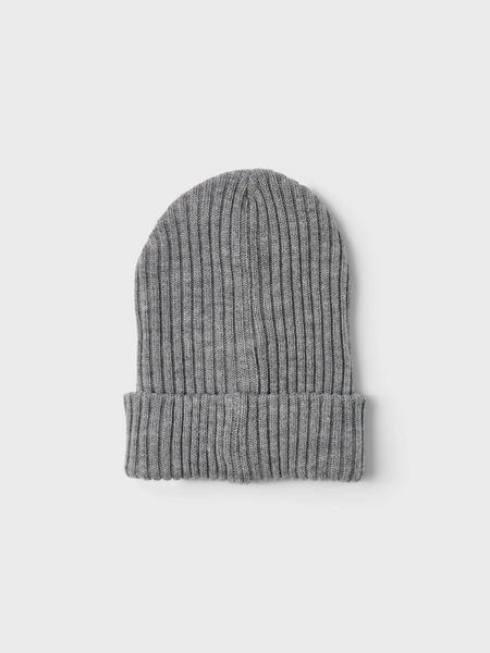 NKNMILAN KNIT HAT2 NOOS - 179334/Grey Melange