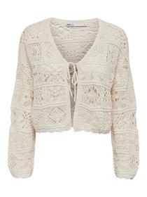 ONLBEACH 7/8 TIE CARDIGAN KNT NOOS - 177922/Cloud