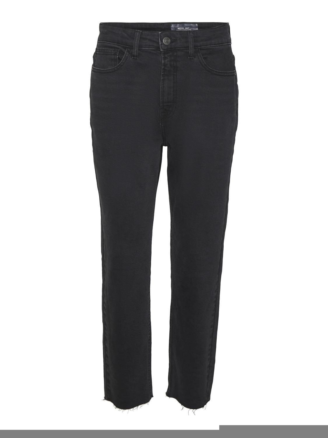 NMMONI HW STRAIGHT ANK BLACK JEANS female