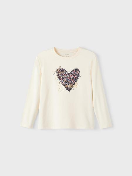 NKFOHEART  LS TOP - 274835/Buttercream