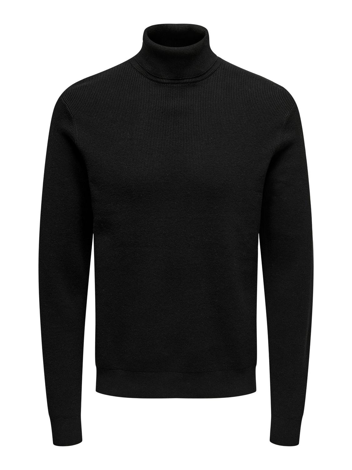 ONSPHIL REG 12 STRUC ROLL NECK KNIT male