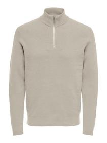 ONSPHIL REG 12 COTTON HALF ZIP KNIT NOOS