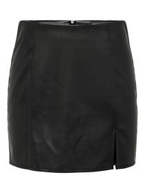ONLLENI FAUX LEATHER SLIT SKIRT PNT NOOS