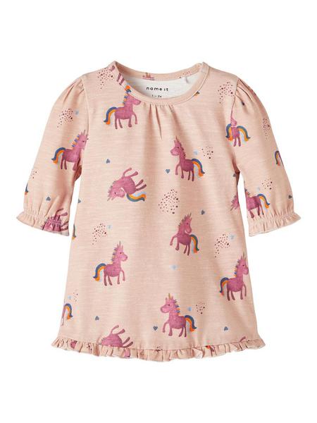 NBFTANNA LS DRESS - 178781/Rose Smoke