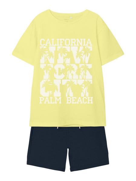 NKMJUR SS SHORTS SET PB - 261802/Yellow Pear