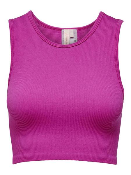 ONLGWEN S/L RIB CROP TANK-TOP PNT