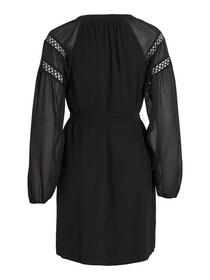 VIURA V-NECK L/S SHORT DRESS