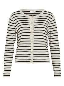VIZICHA L/S STRIPED KNIT CARDIGAN