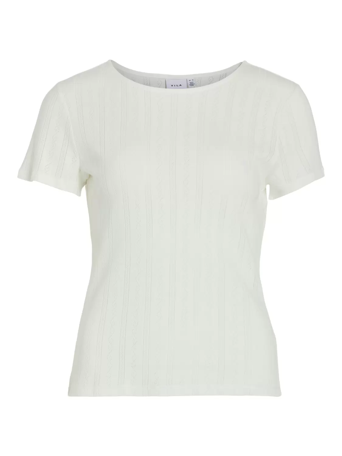 VIKASSIE S/S POINTELLE TOP - NOOS