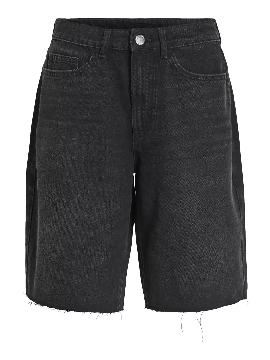 VICREEK HW BERMUDA DENIM SHORTS