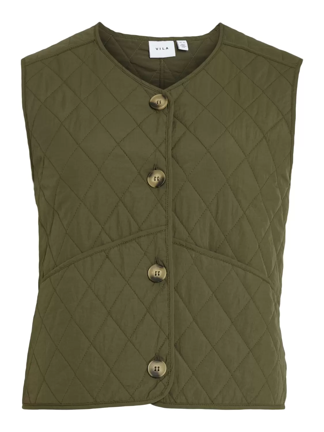 VIBOMBA S/L QUILTED VEST / LS