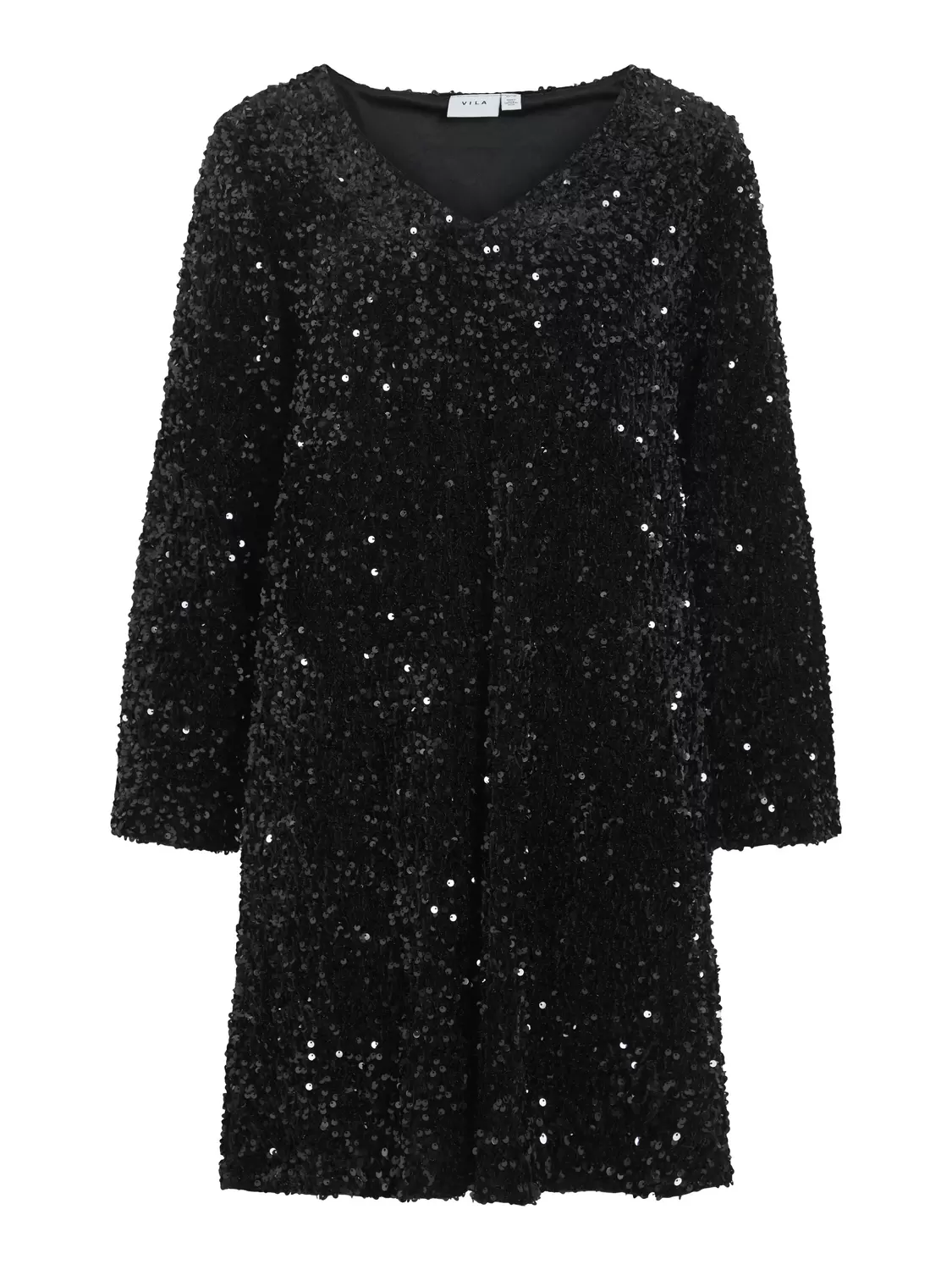 VIFAITH V-NECK L/S SEQUIN DRESS/1