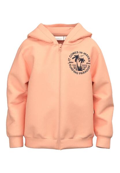 NMMFABIAN SWEAT CARD WH UNB - 250016/Peach Nectar
