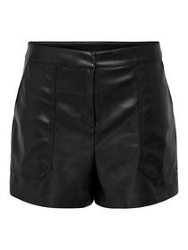 ONLTRICIA FAUX LEATHER SHORTS OTW NOOS