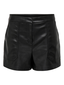 ONLTRICIA FAUX LEATHER SHORTS OTW NOOS