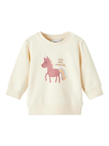 NBFTUSSIE  LS SWEAT BOX BRU - 274835/Buttercream