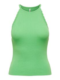 ONLGEMMA SL SCALLOP HLTNECK TOP KNT