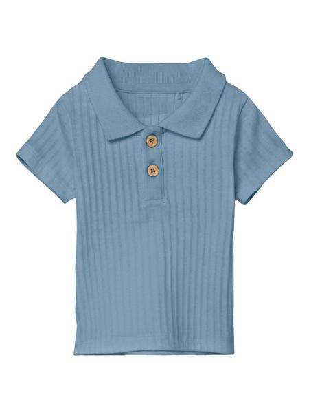 NBMFALVAN SS POLO - 221130/Dusty Blue
