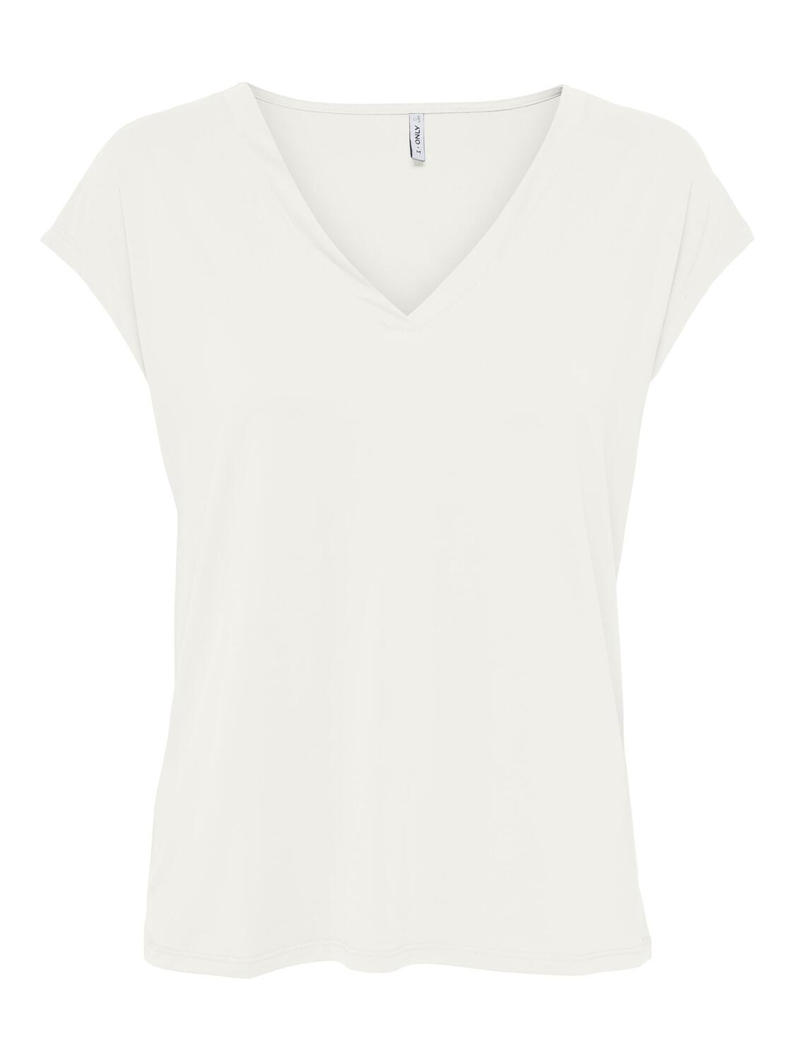 ONLFREE S/S MOD.V-NECK TOP JRS NOOS female