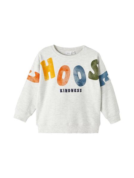 NMMLYN SWEAT UNB - 182331/Light Grey Melange